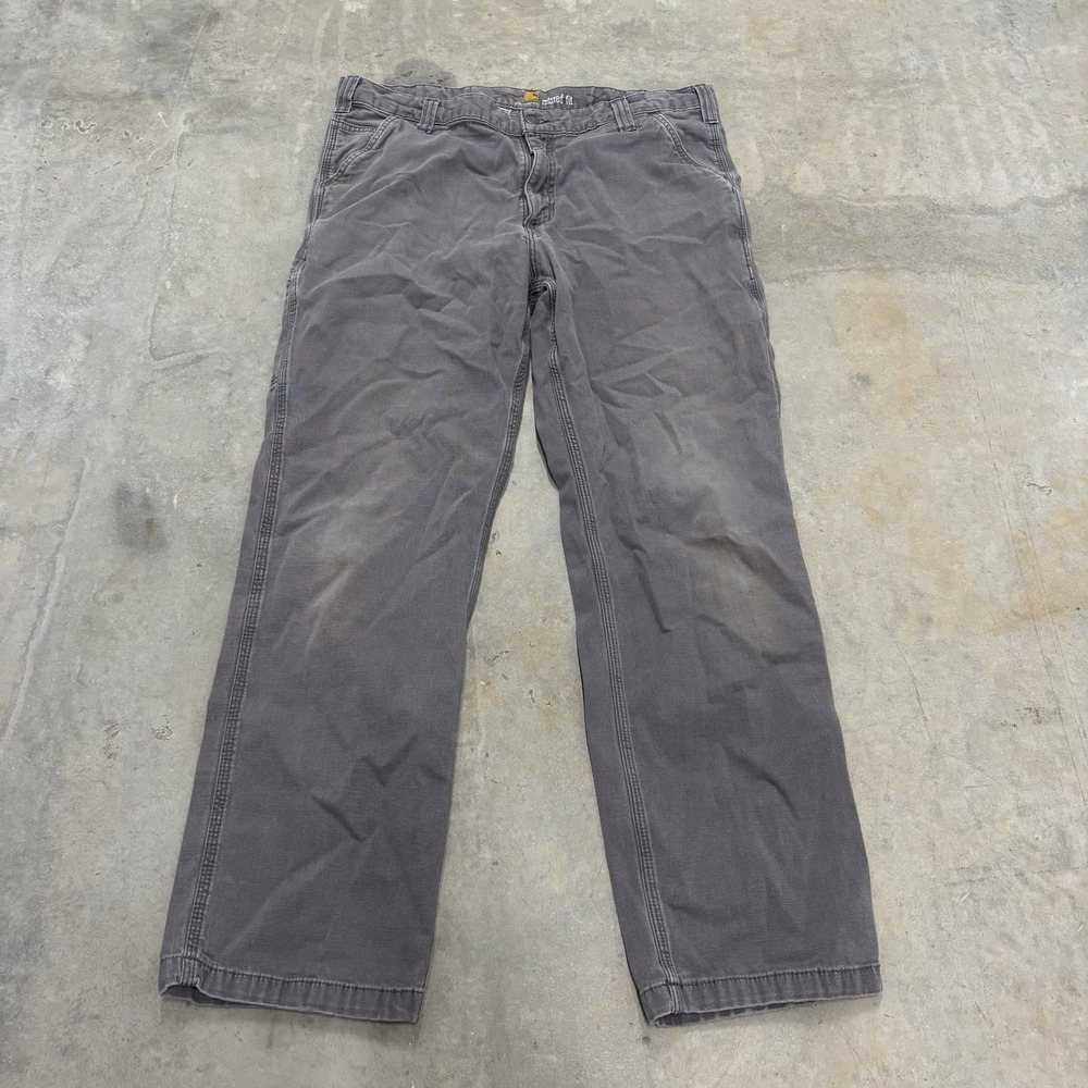 Carhartt Workwear Pants Gray Relaxed Fit Mens Size 38x32